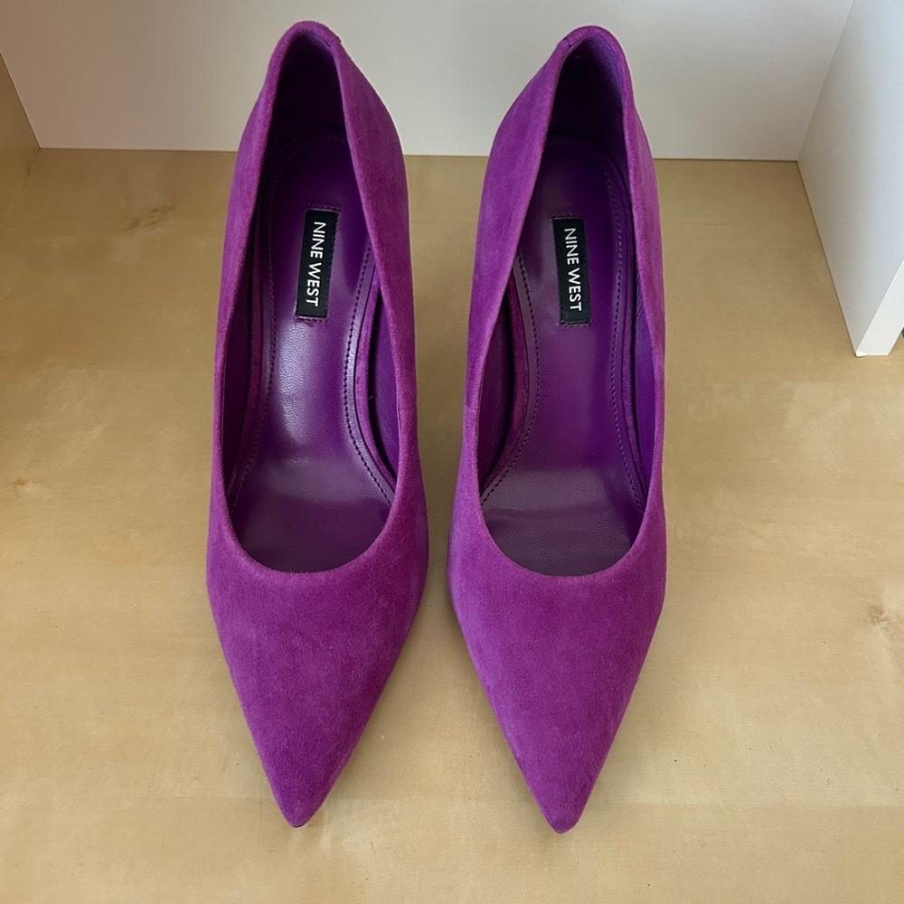 Nine West Ravens Pointed Toe Tapered Heel Dress Pumps
